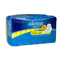 Always Regular Maxi with Wings, pack of 10