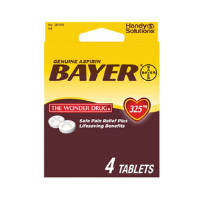 Bayer Aspirin, 4 tablets