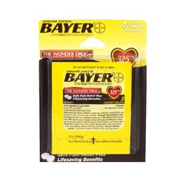 Bayer Aspirin, 4 tablets