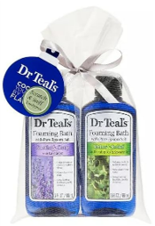 Dr. Teal's Foaming Bath Set, Lavender and Eucalyptus Spearmint, 2 pc.