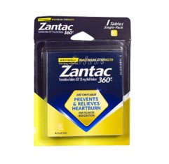 Zantac 360 Heartburn Relief, 1 tablet