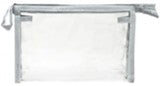 Clear Vinyl Gusseted Zippered Pouch