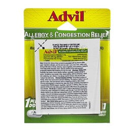 Advil Allergy & Congestion Relief, Card of 1