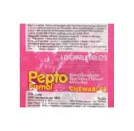 Pepto Bismol, 4 chewable tablets
