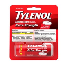 Tylenol Extra-Strength, 10 caplets